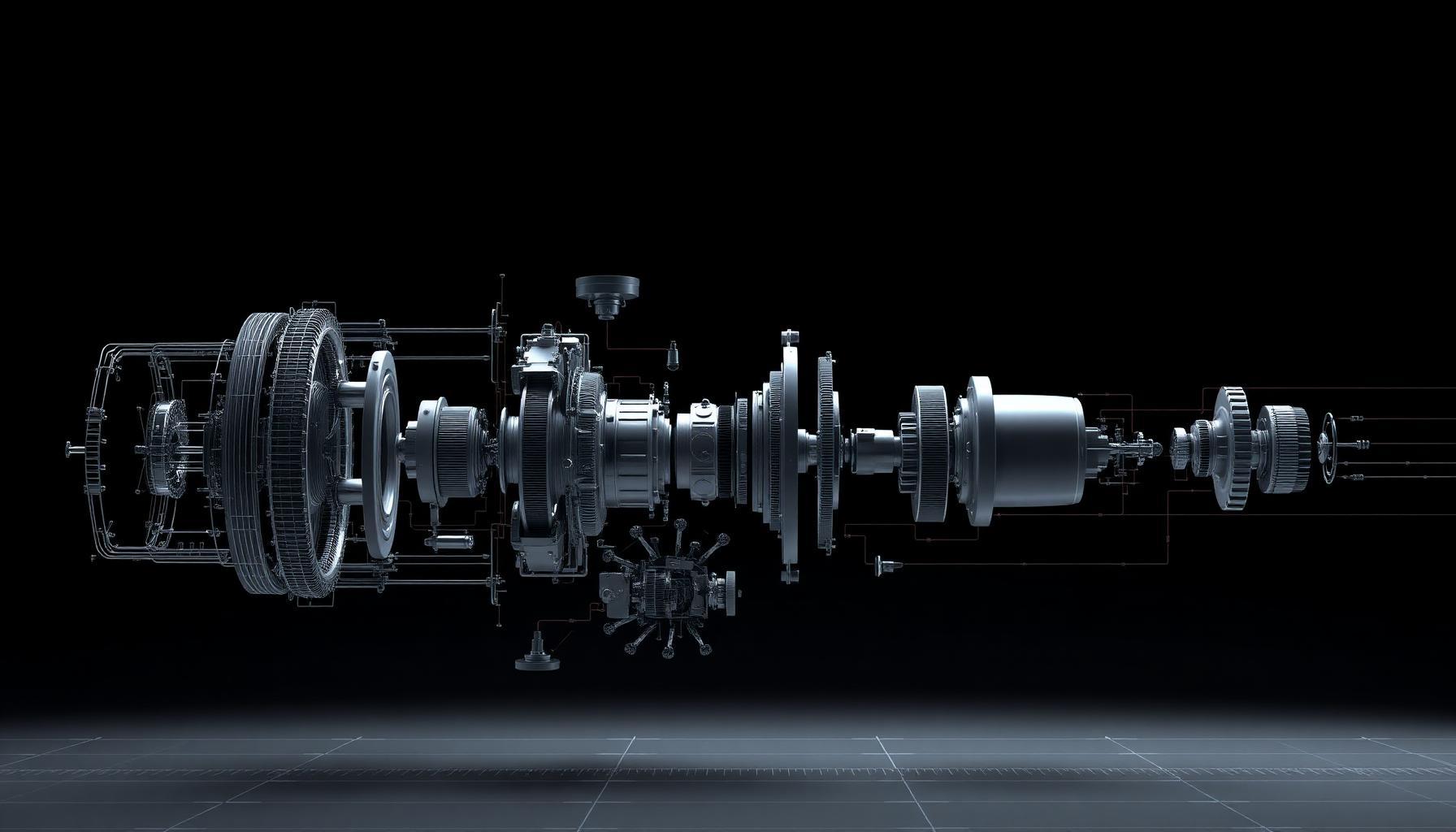 FEM-Simulation mit Spannungsverteilung in einem Bauteil — KI-generierte Szene für KI-Erklärfilm Ingenieurwesen